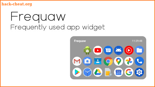 Frequaw - Frequently used Apps Widget screenshot