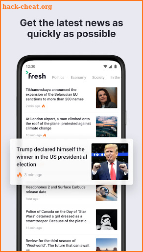 fresh - Breaking News, Local & World in One App screenshot