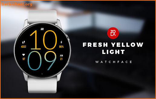 Fresh Yellow Light Watch Face screenshot