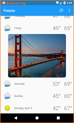 Fresno,CA - weather and more screenshot