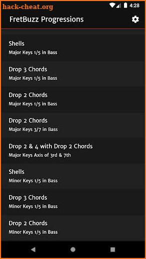 FretBuzz Progressions screenshot