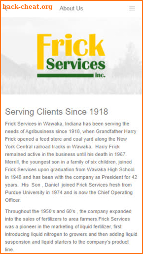 Frick Services screenshot