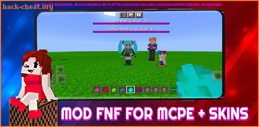 Friday Night Funkin in MCPE [FNF Mod] screenshot