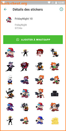 Friday Stickers Night-Funkn para WhatsApp screenshot