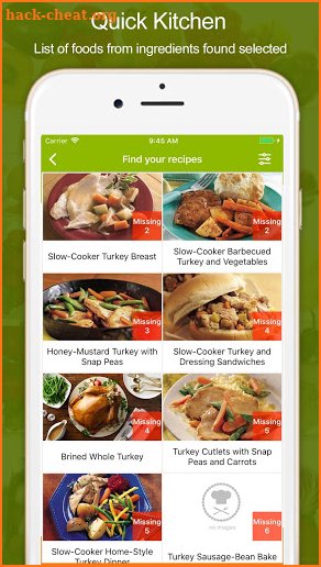 Fridge Food - Easy Cooking by ingredients screenshot