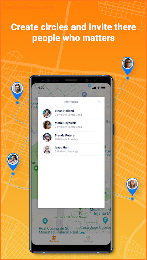 Friend Location Tracker: GPS screenshot