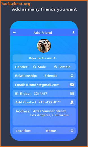 Friend Locator : Friend Mapper screenshot