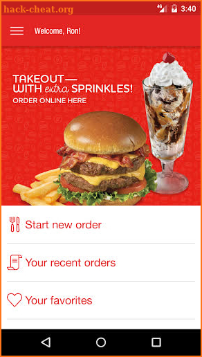 Friendly's Ordering screenshot