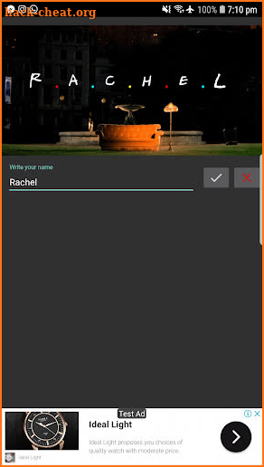 Friends' name creator screenshot