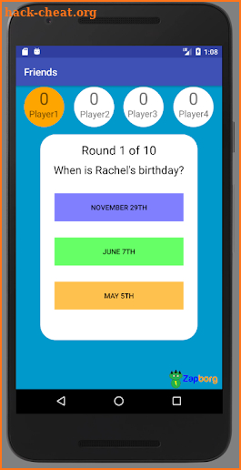 FRIENDS Quiz screenshot