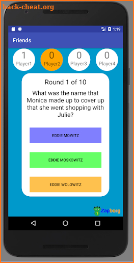 FRIENDS Quiz screenshot