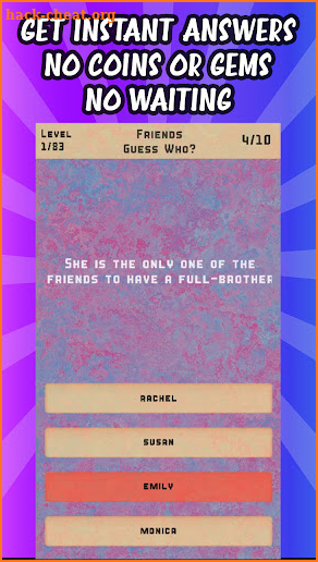 Friends Trivia Quiz screenshot