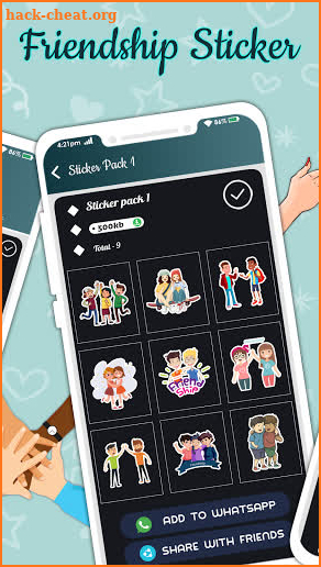 Friendship Stickers For WhatsApp : Friendship Day screenshot