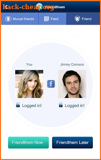 Friendthem - social network screenshot