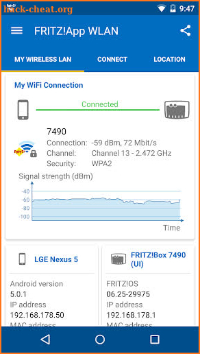 FRITZ!App WLAN screenshot