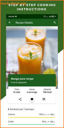 Fruit And Vegetable Healthy Juice Recipes For Free screenshot