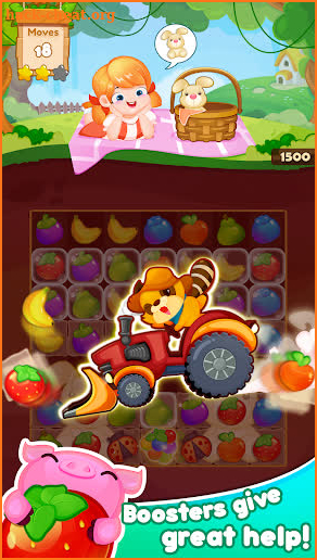 Fruit Garden: Match 3 Funny Farm screenshot