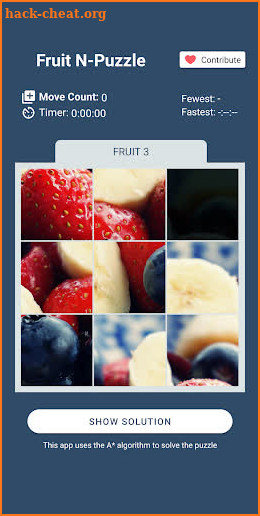 Fruit N-Puzzle screenshot