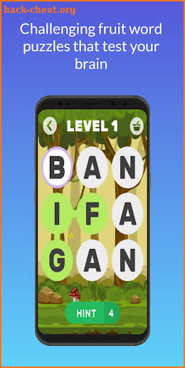 Fruit Word Puzzle Game screenshot