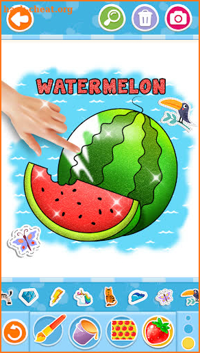 Fruits and Vegetables Coloring Game for Kids screenshot