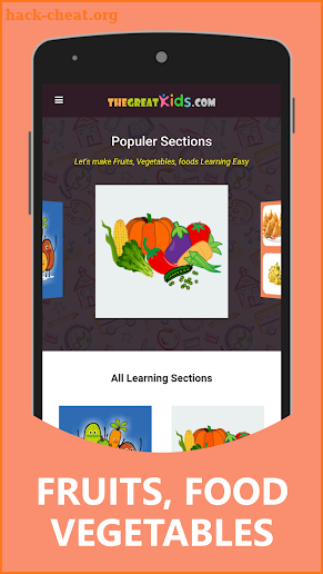 Fruits and Vegetables for Kids screenshot