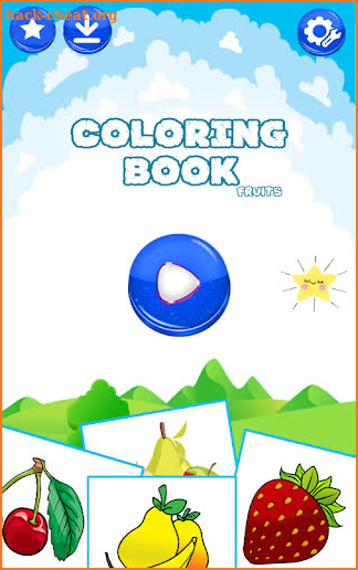 Fruits Coloring Game & Drawing Book - Kids Game screenshot