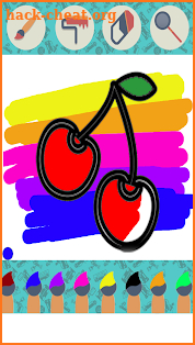 Fruits Vegetables Coloring Book For Kids screenshot