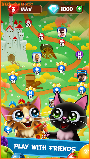 Fruity Cat  - bubble shooter screenshot