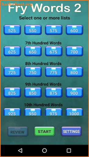 Fry Words 2 screenshot