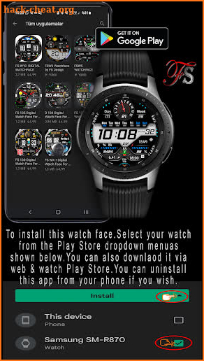 FSW206 WATCHFACE screenshot