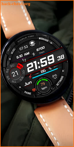 FSW274 Digital Watchface screenshot