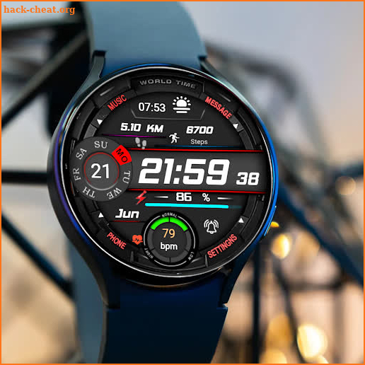 FSW274 Digital Watchface screenshot