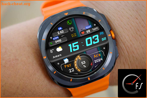 FSW278 Digital Watch face screenshot