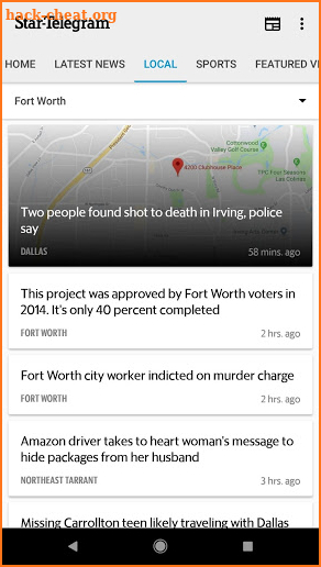 Ft Worth Star-Telegram News screenshot