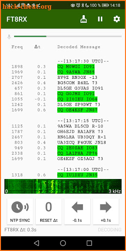 FT8RX - FT8 Decoder screenshot