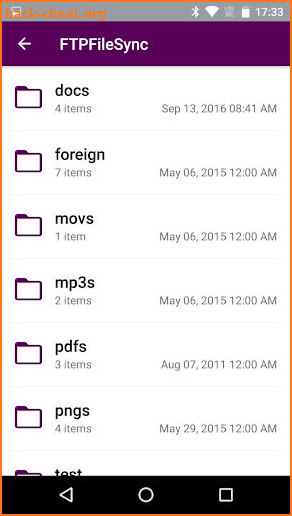 FTPFileSync for Android screenshot