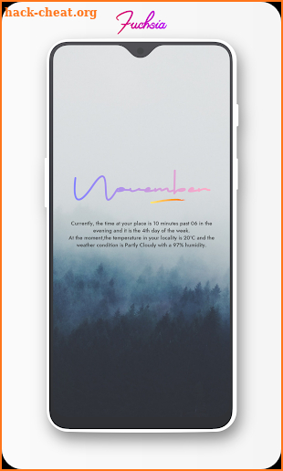 Fuchsia KWGT - Gradient Based Widgets screenshot