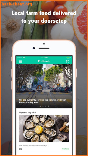 Fudfresh: Fresh food delivery screenshot