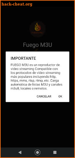 Fuego M3U screenshot