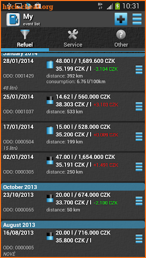 Fuel & Costs - NoAds screenshot