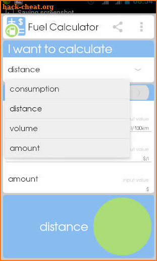 Fuel Calculator screenshot