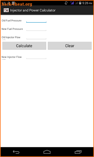 Fuel Injector Calculator screenshot