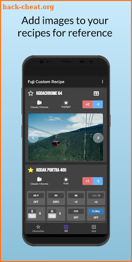 Fuji Custom Recipe screenshot