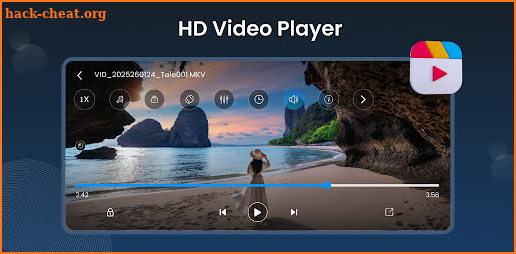 Full Screen HD Video Player screenshot