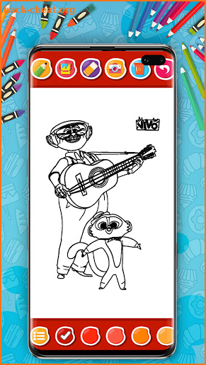 Fun Cartoon Game Coloring Book screenshot