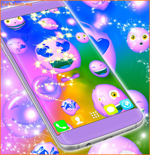 Fun Colorful Emoji Wallpaper screenshot