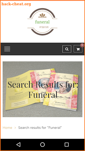 Funeral Program Sample screenshot