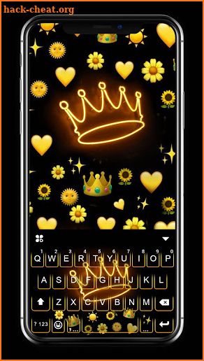 Funky Queen Gravity Keyboard Background screenshot