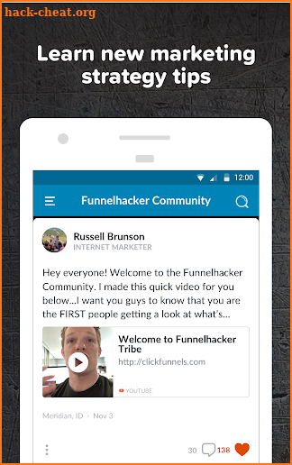 Funnelhacker Community screenshot