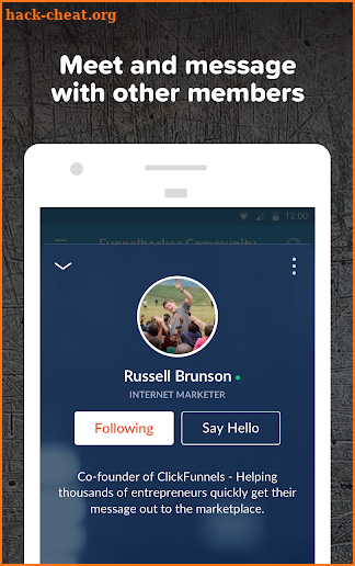 Funnelhacker Community screenshot